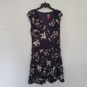 Flowered Navy dress - Vince Camuto